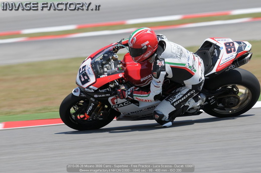 2010-06-26 Misano 3699 Carro - Superbike - Free Practice - Luca Scassa - Ducati 1098R